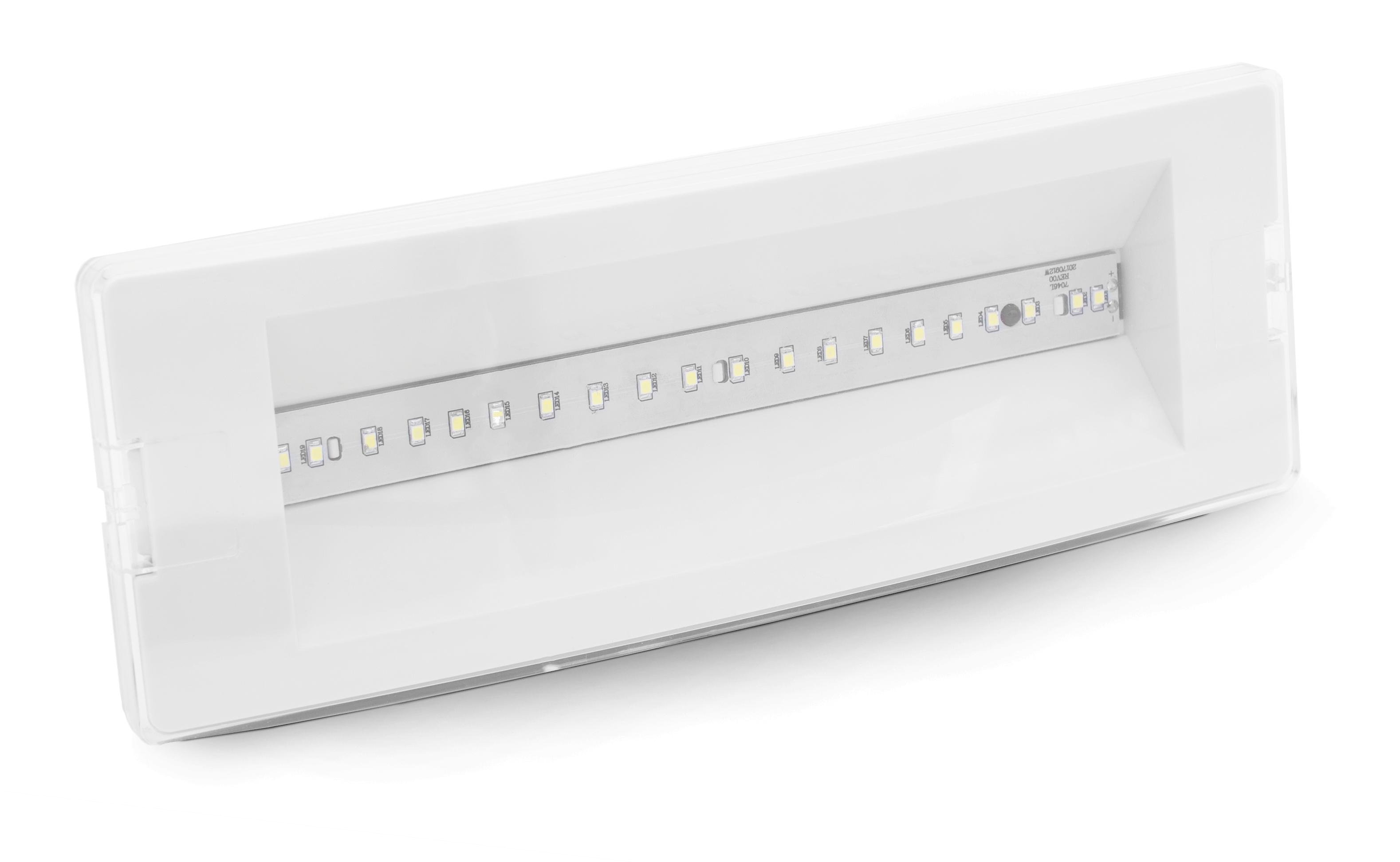 CEN SCL-020340 LED NOUZOVÉ SVÍTIDLO SICURALED PŘISAZENÉ 2W 4000K 210Lm IP40 120d 292x101x63mm - CENTURY