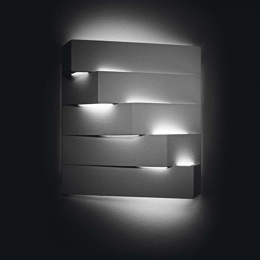 Levně WD 86-4610 Nástěnné sádrové svítidlo Stairs 2x max.42W, 230V - ECO DESIGN