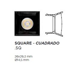 Obrázek pro produkt Modul LENSES MODULIGHT 2W SQUARE 20º bílý 3000K - BPM (starý kód: BPM 11525.01.SQ.W.B20.3K)