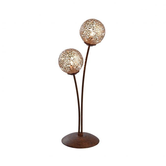 PN 4032-48 Stolní lampa GRETA dvojramenná zlatohnědá 2x G9 40W 53cm - PAUL NEUHAUS