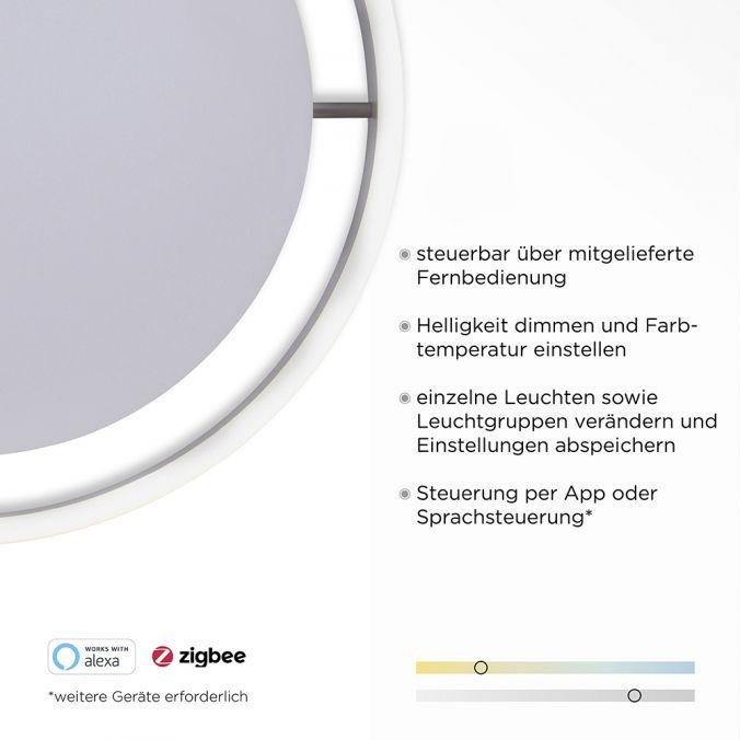 PN 8414-13 Q-VITO LED stropní svítidlo Smart-Home antracit s měnitelnou teplotou chromatičnosti s pamětí a ovladačem stmívání ZigBee 2700-5000K - PAUL NEUHAUS (obrázek 3)