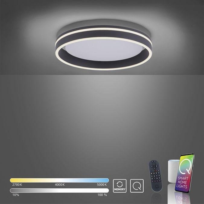 PN 8414-13 Q-VITO LED stropní svítidlo Smart-Home antracit s měnitelnou teplotou chromatičnosti s pamětí a ovladačem stmívání ZigBee 2700-5000K - PAUL NEUHAUS (obrázek 9)