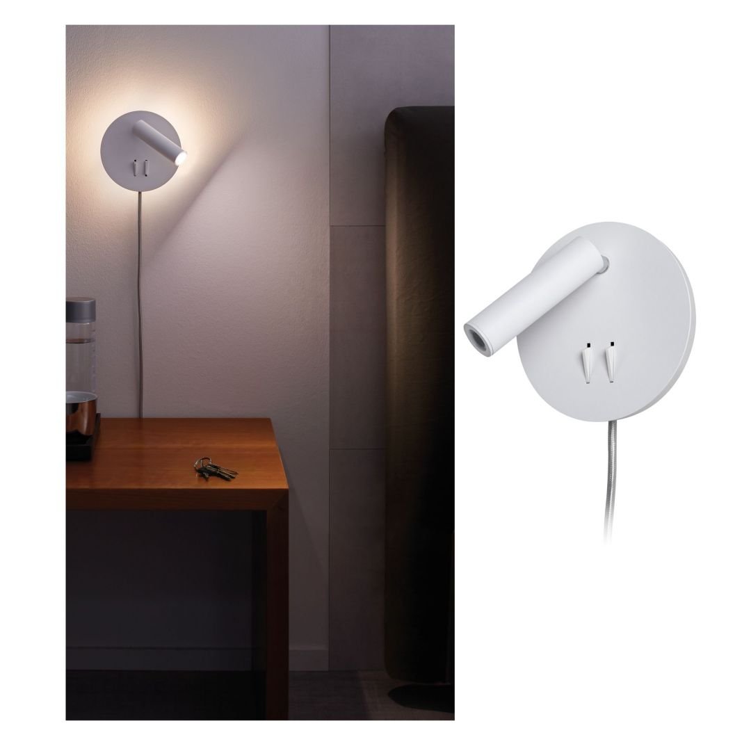 P 78918 LED nástěnné svítidlo Tabari 4 W/ 1,4 W bílá/chrom, kov - PAULMANN
