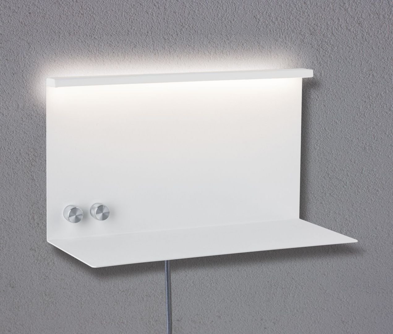 P 78919 LED nástěnné svítidlo Ablage Jarina 4,5 W/ 1,6 W bílá/dřevo, kov/umělá hmota - PAULMANN (obrázek 6)