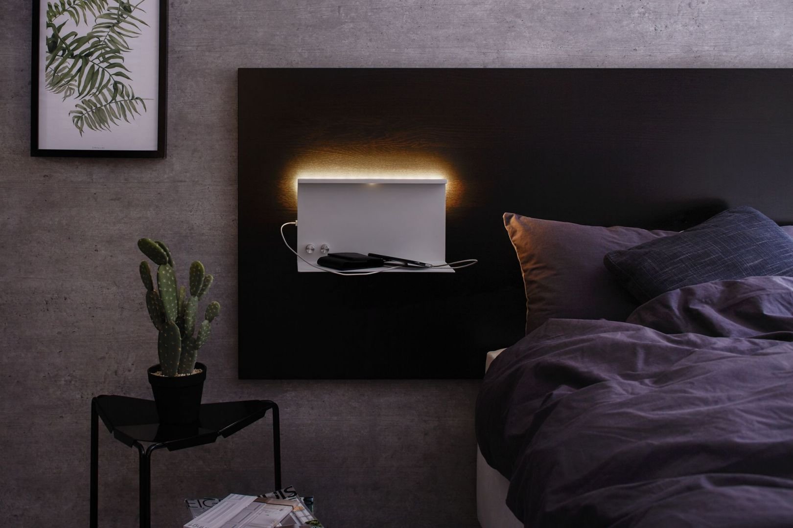 P 78919 LED nástěnné svítidlo Ablage Jarina 4,5 W/ 1,6 W bílá/dřevo, kov/umělá hmota - PAULMANN (obrázek 7)