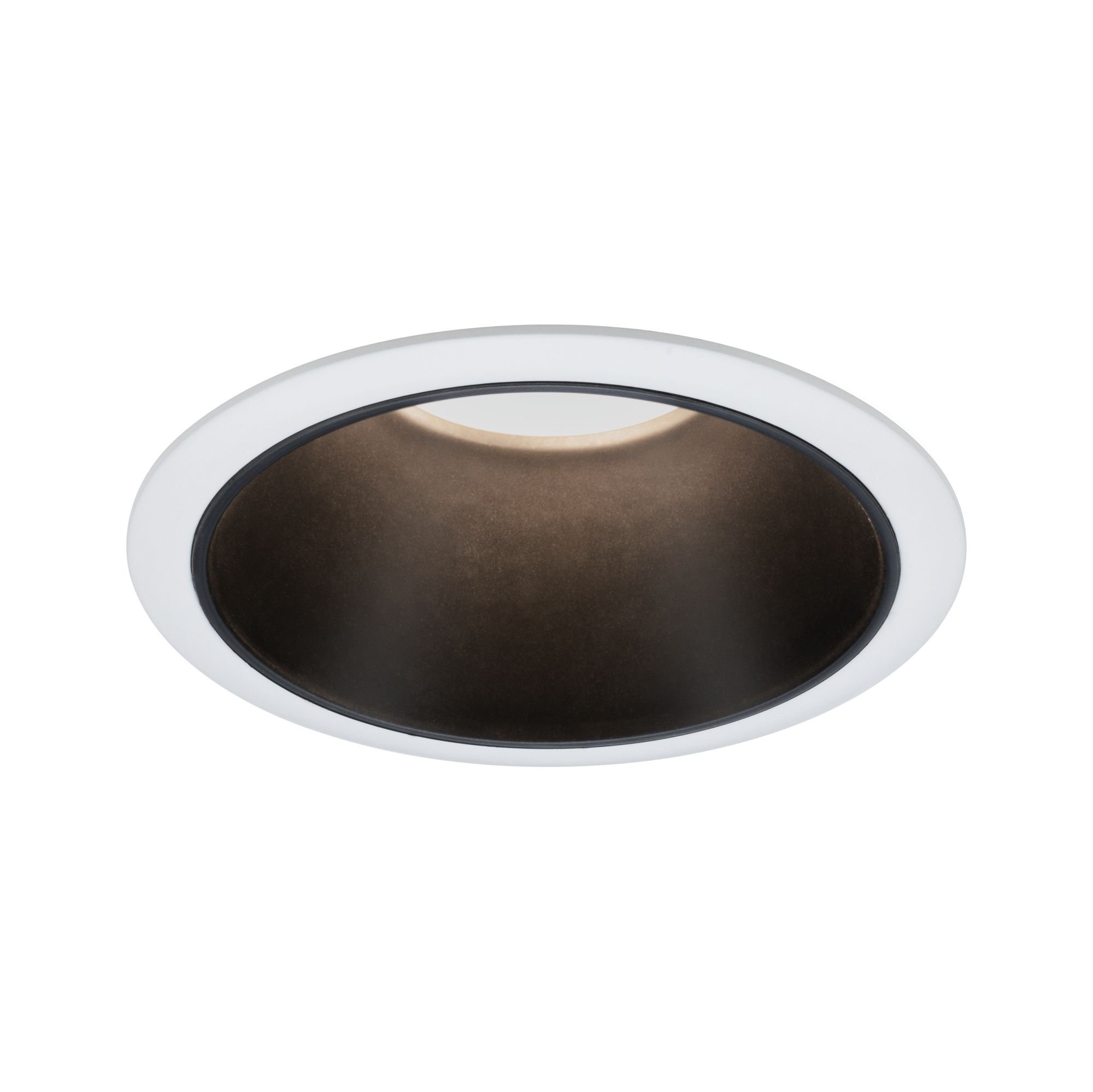 P 93401 Vestavné svítidlo LED Cole 6,5W bílá/černá mat 3-krokové-stmívatelné 2700K teplá bílá - PAULMANN