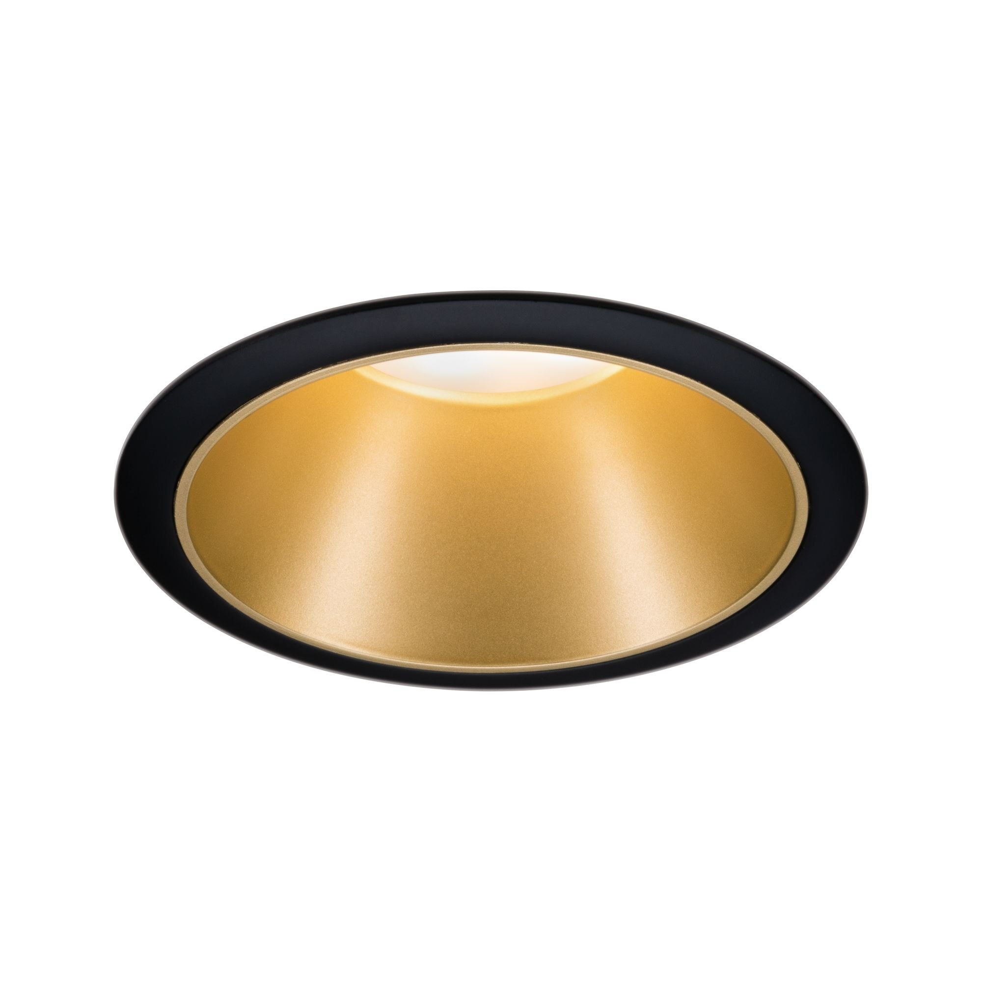 P 93403 Vestavné svítidlo LED Cole 6,5W černá/zlatá mat 3-krokové-stmívatelné 2700K teplá bílá - PAULMANN