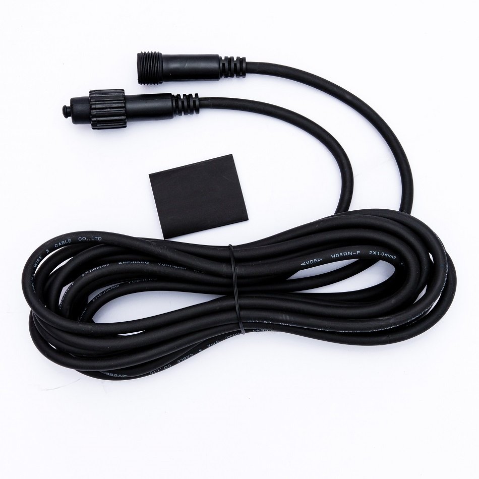 DLED EFX15 DecoLED Prodlužovací kabel, černý, 5m, IP67 EFX15 (obrázek 2)