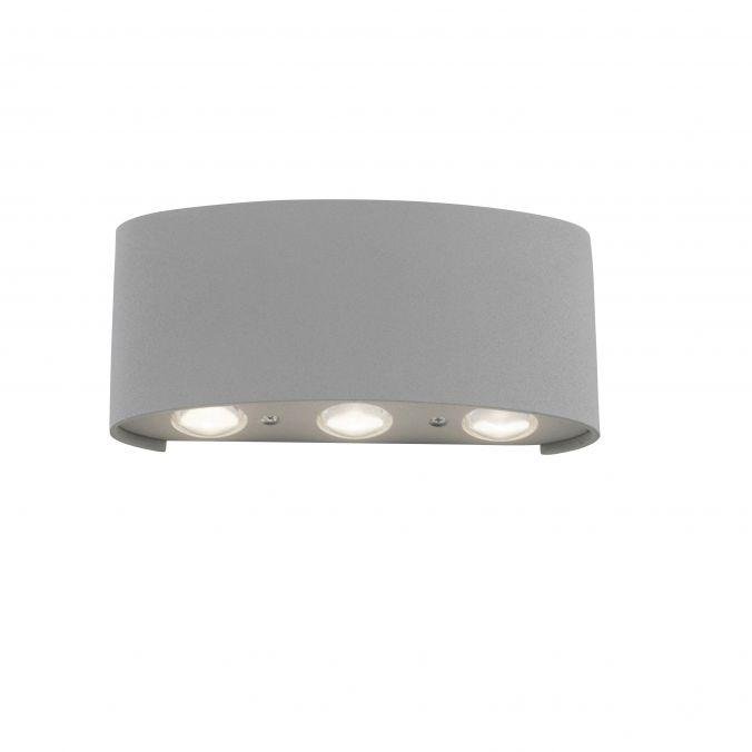 PN 9488-21 CARLO LED nástěnné svítidlo ve stříbrné barvě, polokoule, s teplou bílou barvou světla 3000K - PAUL NEUHAUS