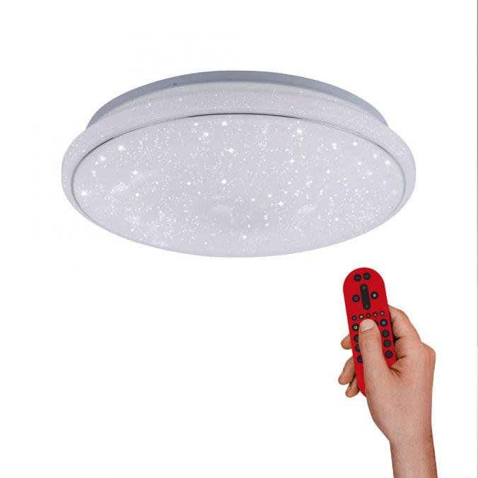 LD 14743-16 Ls-JUPI LED stropní svítidlo, Smart Home, RGB+W, křišťálový vzhled, dálkový ovladač, CCT MEDION RGB+2700-5000K - LEUCHTEN DIREKT / JUST LIGHT