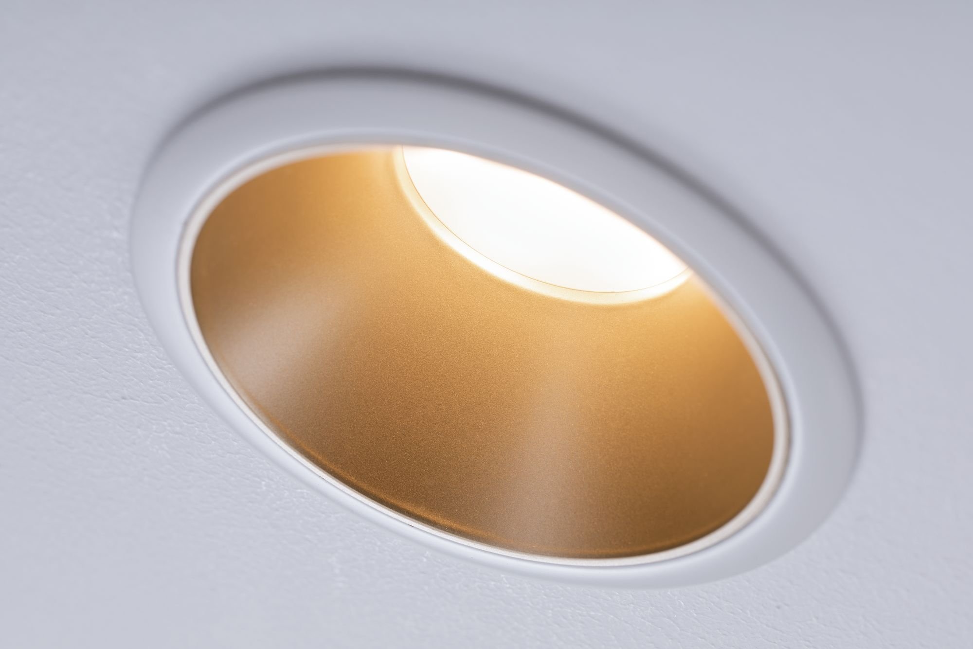 P 93405 Vestavné svítidlo LED Cole 6,5W bílá/zlatá mat 3-krokové-stmívatelné 2700K teplá bílá - PAULMANN (obrázek 3)