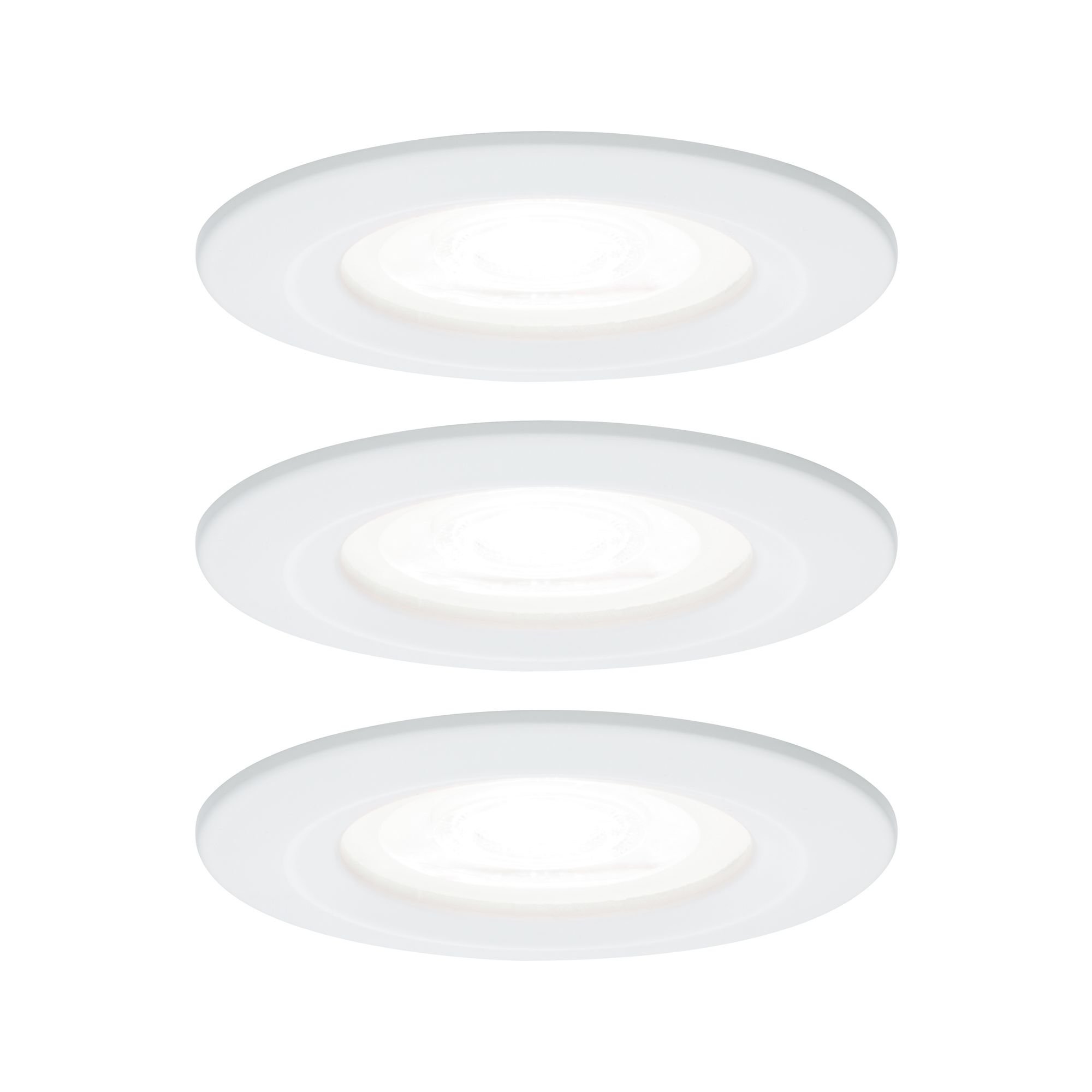 P 92980 Vestavné svítidlo LED Nova kruhové 3x6,5W GU10 bílá mat 4000K nevýklopné - PAULMANN