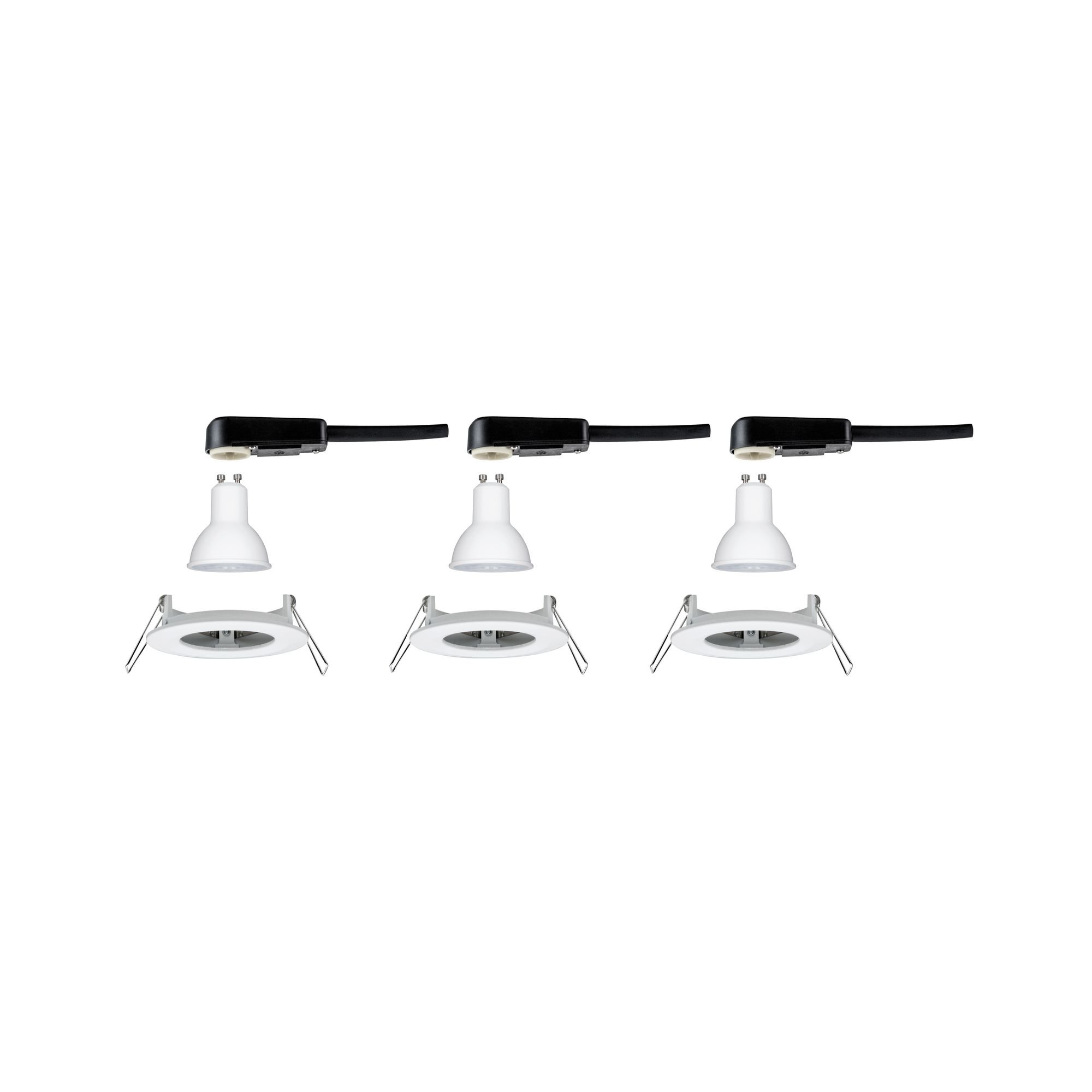 P 92980 Vestavné svítidlo LED Nova kruhové 3x6,5W GU10 bílá mat 4000K nevýklopné - PAULMANN (obrázek 5)