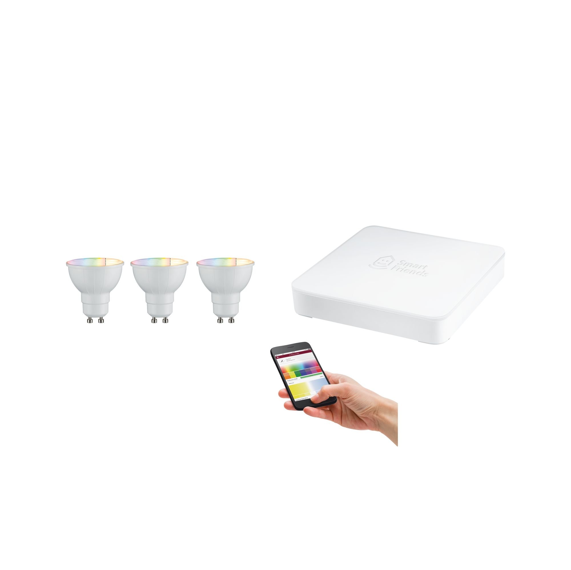 P 5008 SmartHome startovací sada Gatria RGBW včetně SmartFriends Box - PAULMANN