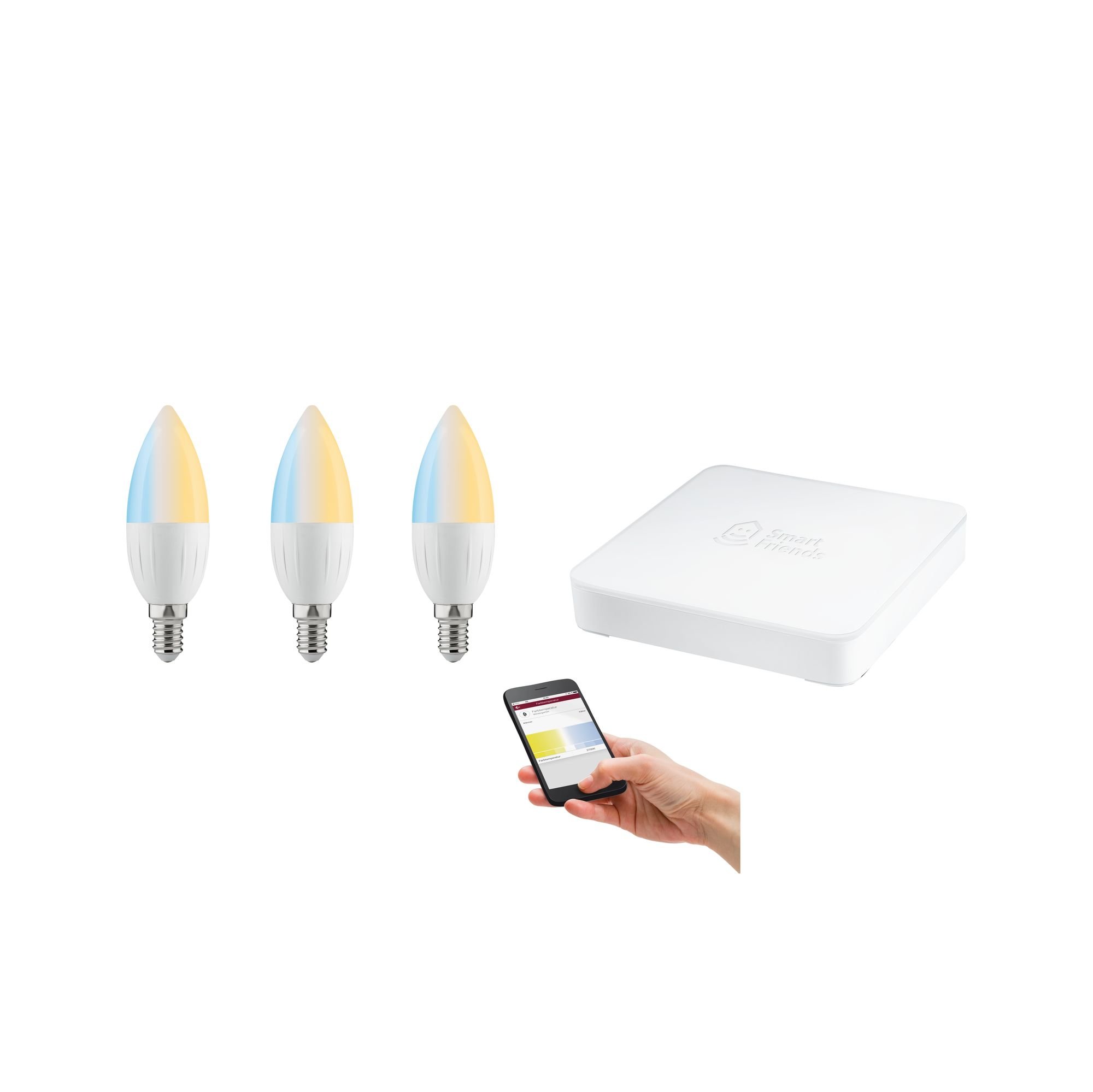 Paulmann SmartHome startovací sada Candela měnitelná bílá včetně SmartFriends Box 5004