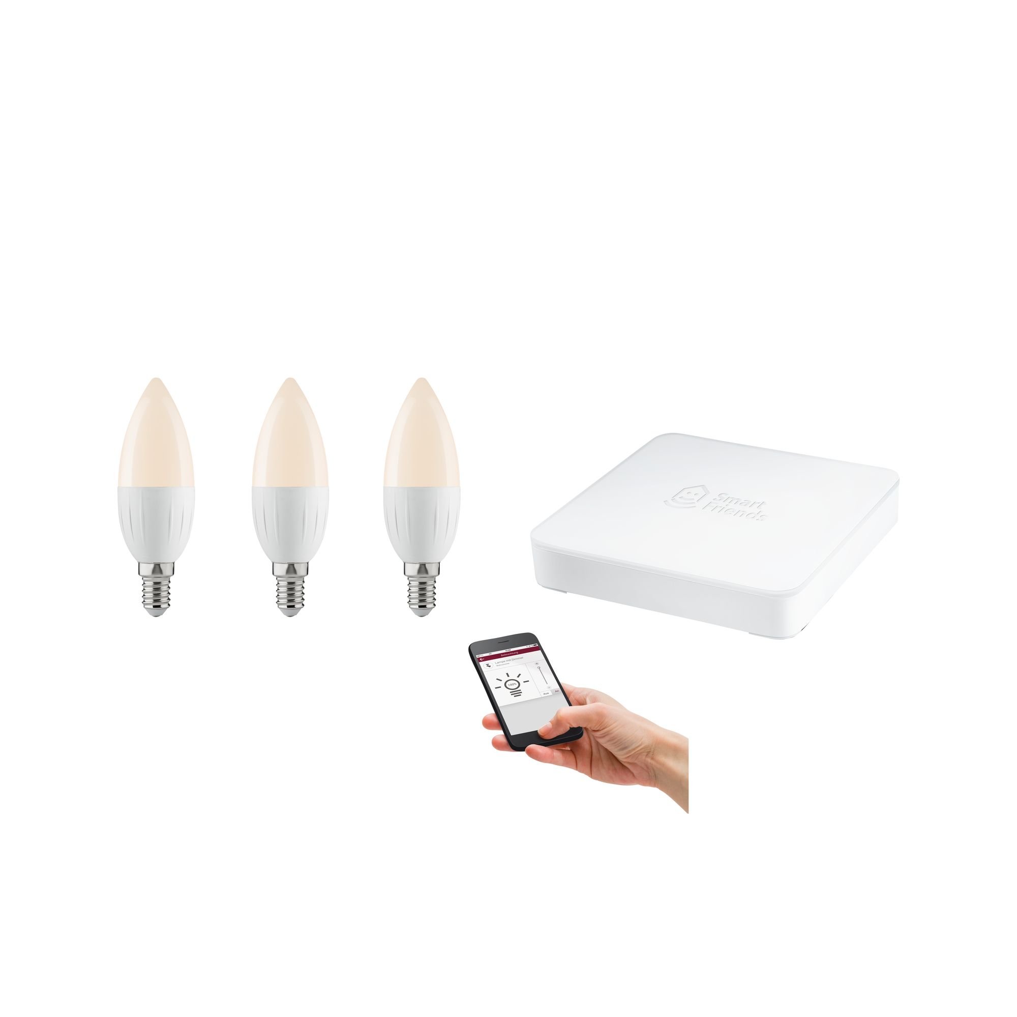 P 5003 SmartHome startovací sada Candela 2700K stmívatelné včetně SmartFriends Box - PAULMANN