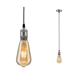 Obrázek pro produkt Závěsné svítidlo Neordic Eldar E27 max. 1x20W šedá/nikl kartáčovaný - PAULMANN