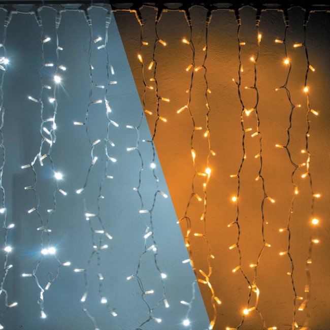 Levně DLED CBN0103W DecoLED světelná záclona LED - BICOLOR, 300 krásných LED