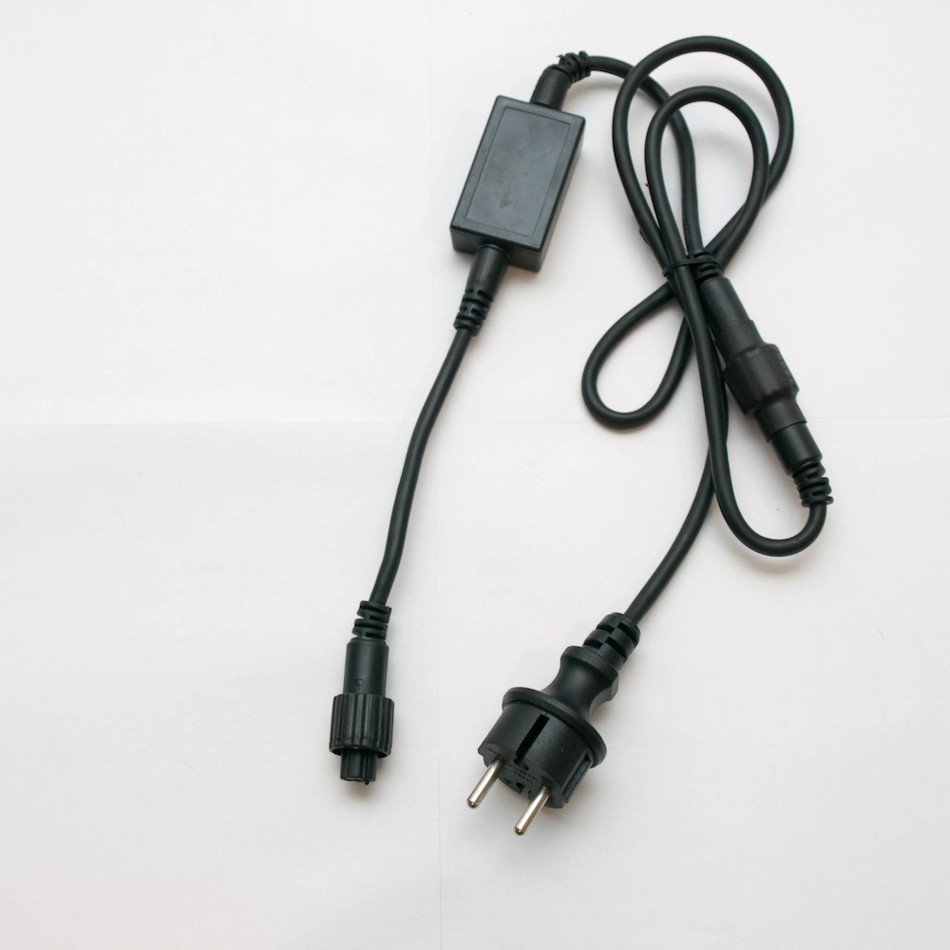 DLED EFACX12 DecoLED Zdrojový kabel exteriér, oddělitelný AC/DC, IP67 EFACX12