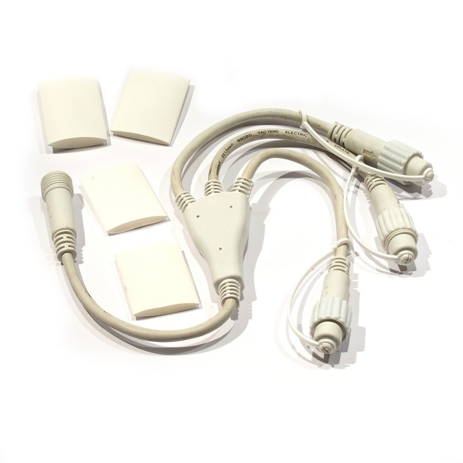 DLED EFX02T DecoLED T rozbočovač, 3 výstupy, bílý, IP67 EFX02T (obrázek 2)