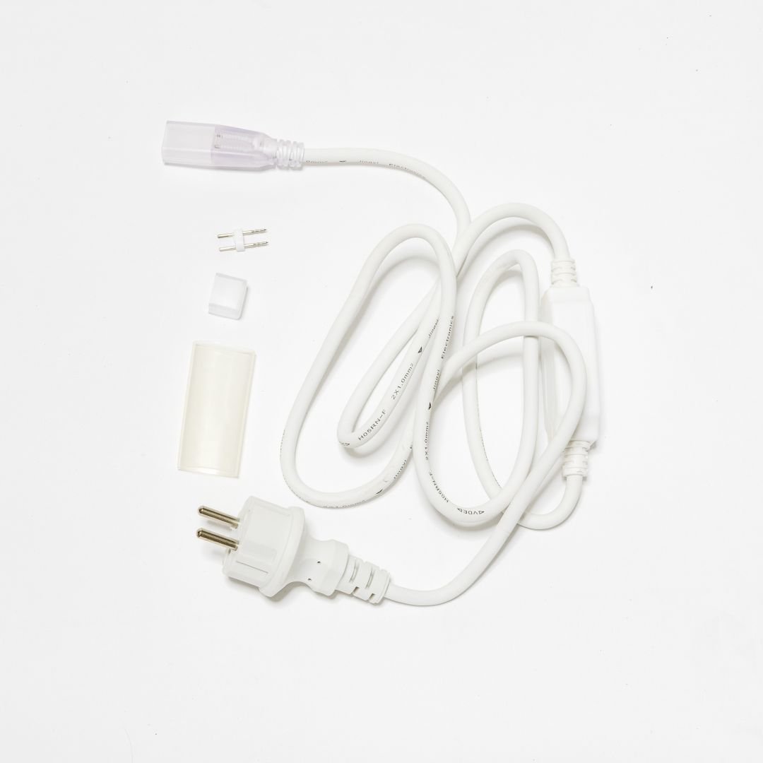 DLED 2DNAC01 DecoLED Napájecí kabel pro dvoustranný LED Neon, IP67, 1,5 m, bílý 2DNAC01