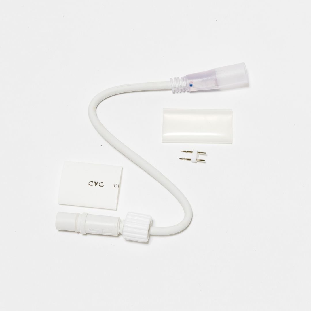DLED DDN21 DecoLED Prodlužovací kabel pro D-TYP jednostranný LED Neon, IP67, 25 cm, bílý, samčí DDN21 (obrázek 2)