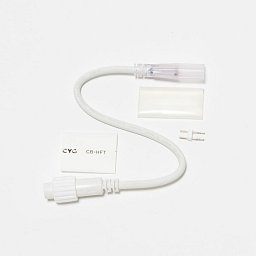 Obrázek pro produkt DecoLED Prodlužovací kabel pro dvoustranný LED Neon, IP67, 230V, 25 cm, bílý, samčí 2DN21