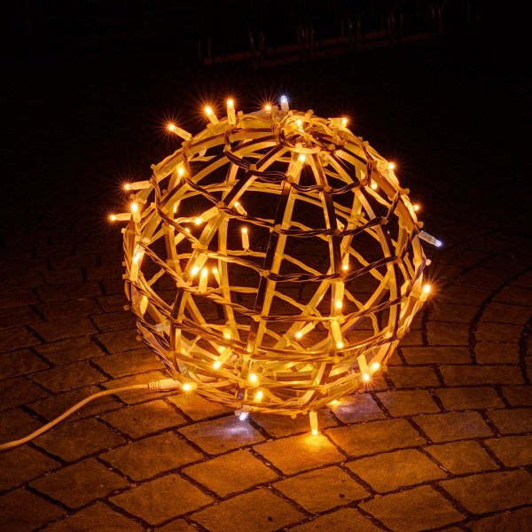 DLED 3DBAL80W DecoLED Světelná koule 80cm - teple bílá 3DBAL80W