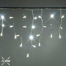 Obrázek pro produkt DecoLED LED světelné krápníky, FLASH, 3x0,5m, ledově bílá, 114 diod, IP67 IFNX0305