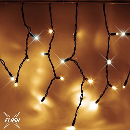 Obrázek pro produkt DecoLED LED světelné krápníky, FLASH, 3x0,5m, teple bílá, 114 diod,IP67 IFNX1305W