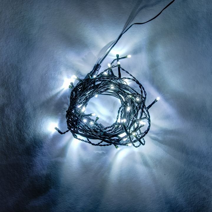 DLED LWI35 DecoLED LED světelné krápníky, 2x0,5m, ledově bílá, 40 diod LWI35