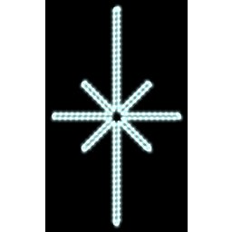 Obrázek pro produkt DecoLED LED světelný motiv hvězda Polaris,55x45cm,ledově bílá EFD15S2