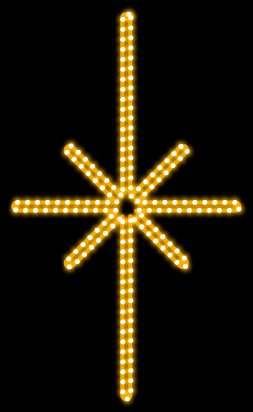 DLED EFD15WS2 DecoLED LED světelný motiv hvězda Polaris,55x45cm,teple bílá EFD15WS2