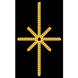 Obrázek pro produkt DecoLED LED světelný motiv hvězda Polaris,55x45cm,teple bílá EFD15WS2