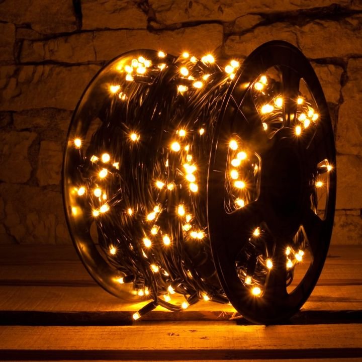 DLED SLNX1100W DecoLED LED světelný řetěz, 100m, teple bílá, 600 diod, IP67 SLNX1100W