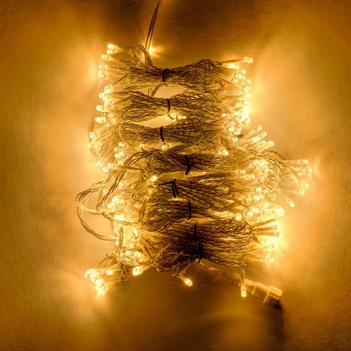 decoLED LED světelná záclona HOBBY LINE, 2x2m, teple bílá, 200 diod