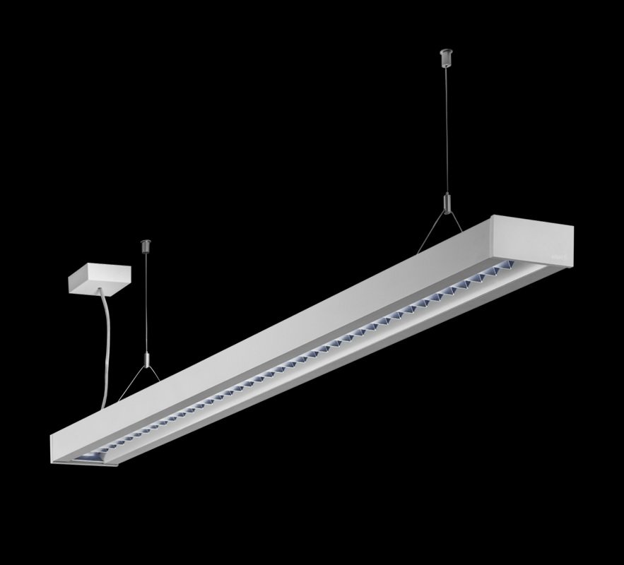 Levně HAL 121-501M-20GGE/840, W Závěsné svítidlo ZULI bílé 1135x125x50mm 43W 4000K 5720lm (121-501M-20GGE/840, W) - HALLA