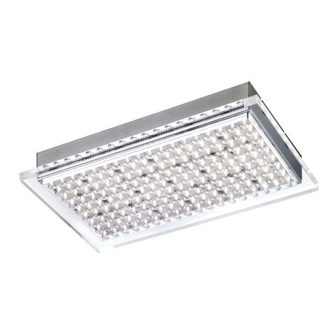 PN 6130-55 FUTURA LED stropní svítidlo, ocel, hranaté, chrom, akryl 3000K - PAUL NEUHAUS – PAULNEUHAUS