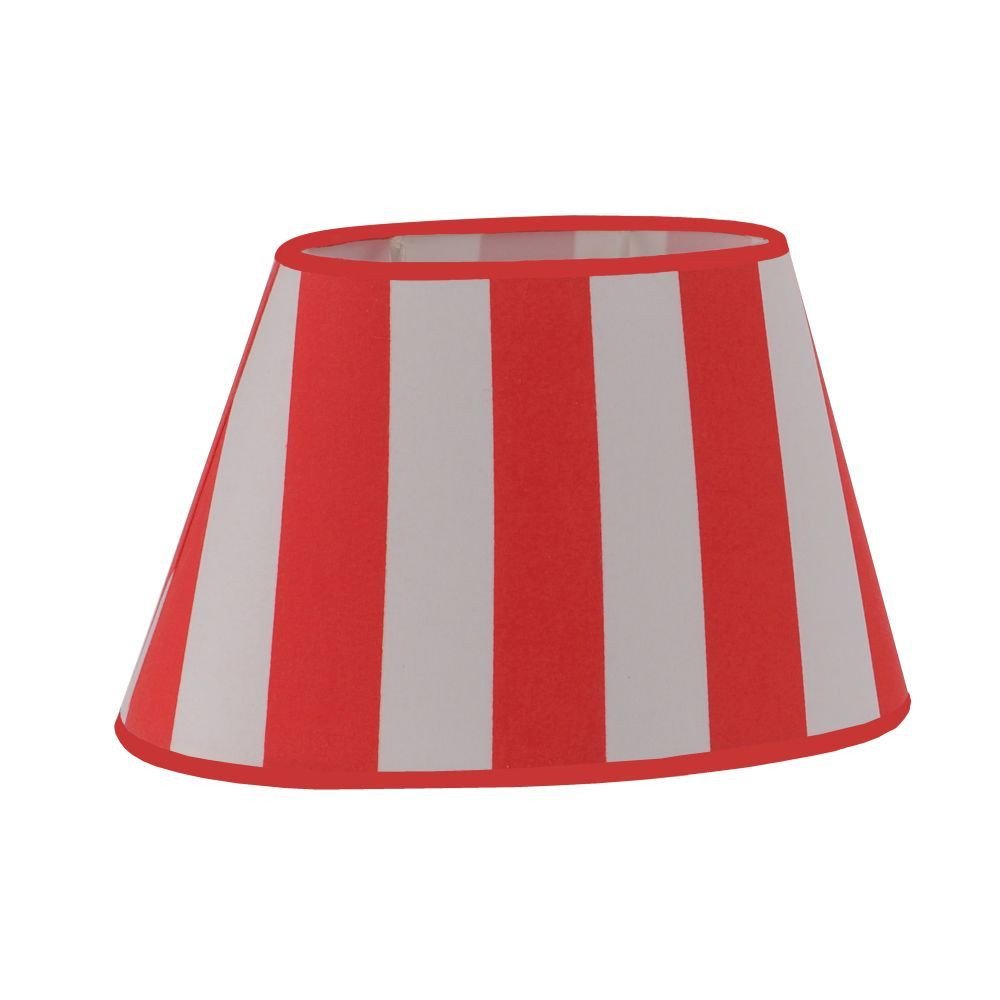 LD 80240-14 MIX-UP Stínítko na lampu, červená-bílé, oválné - LEUCHTEN DIREKT / JUST LIGHT – JUSTLIGHT