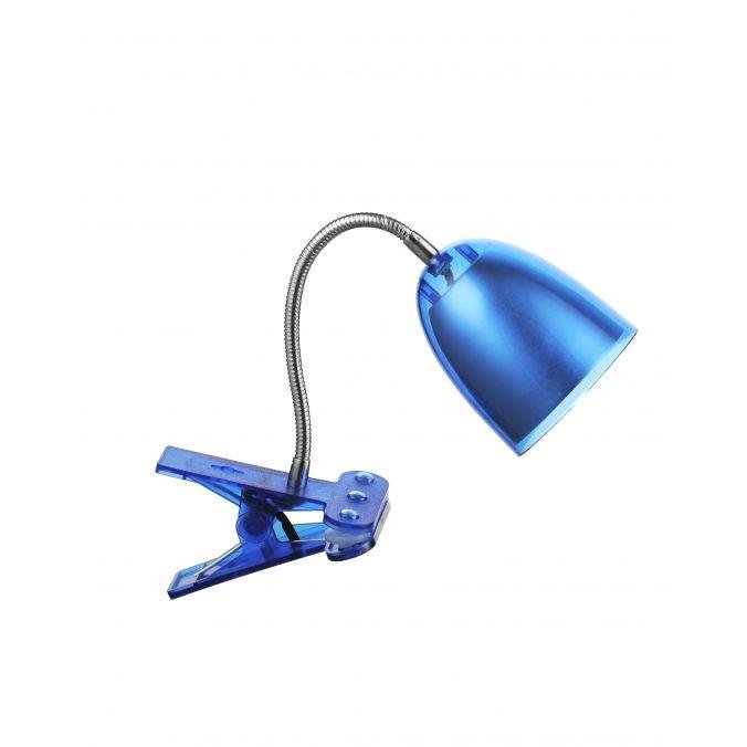 LD 13601-56 LULIN LED svítidlo se svorkou,spot se šroubem, lampa na čtení, modrá 3000K - LEUCHTEN DIREKT / JUST LIGHT – JUSTLIGHT