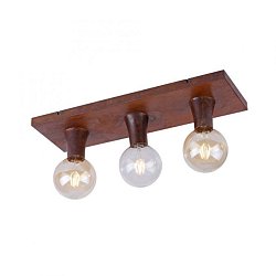 Obrázek pro produkt TURN ME Stropní svítidlo, 3-ramenné, barva rzi, rustikální - LEUCHTEN DIREKT / JUST LIGHT