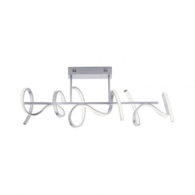 LD 19032-21 CURLS LED stropní svítidlo, stříbrná, moderní design SimplyDim 3000K - LEUCHTEN DIREKT / JUST LIGHT