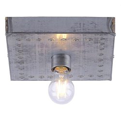Obrázek pro produkt SAMIA Stropní svítidlo, industriální styl, 22,5x22,5cm - LEUCHTEN DIREKT / JUST LIGHT