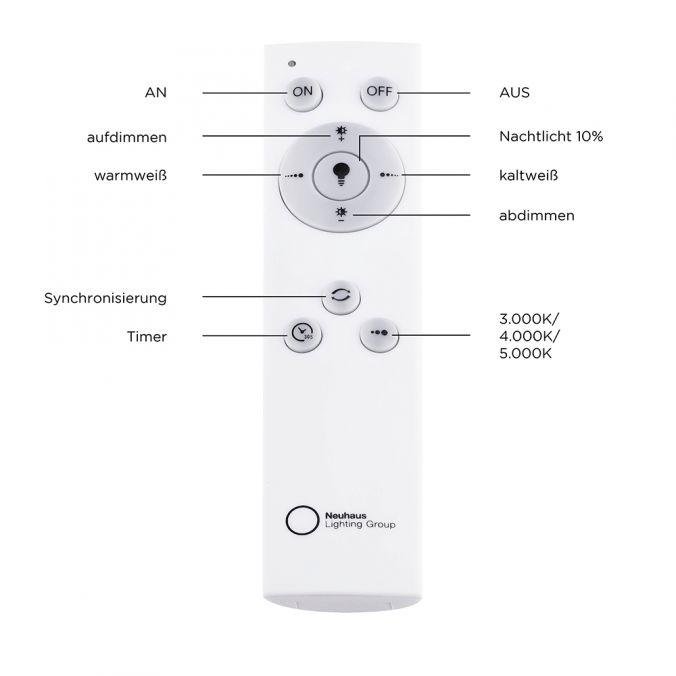 LD 14373-00 FRIDA LED stropní svítidlo, hvězdné nebe, průměr 60cm, kruhové 2700-5000K - LEUCHTEN DIREKT / JUST LIGHT (obrázek 6)