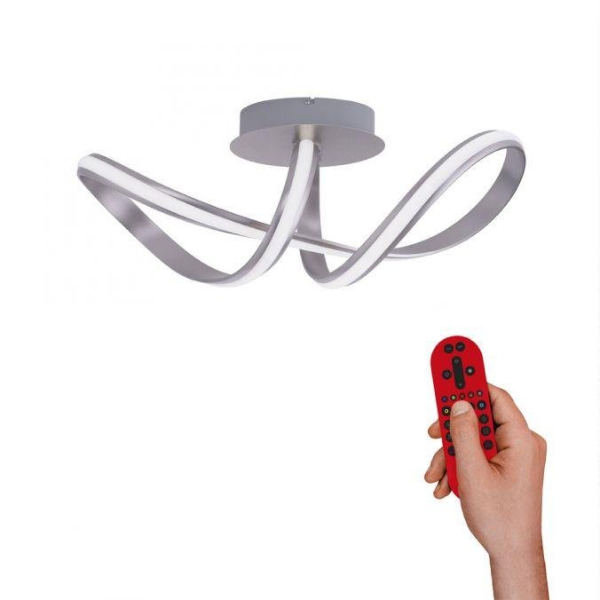 LD 18431-55 MELINDA LED stropní svítidlo, Smart Home, RGB+W, barva ocel RGB+2700-5000K MEDION - LEUCHTEN DIREKT / JUST LIGHT