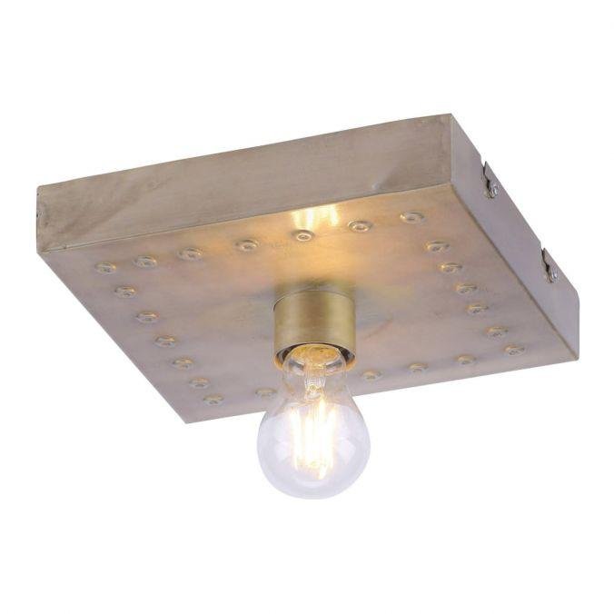 LD 11917-46 SAMIA Stropní svítidlo, zlatá-antik, vintage, 22,5x22,5 cm - LEUCHTEN DIREKT / JUST LIGHT – JUSTLIGHT