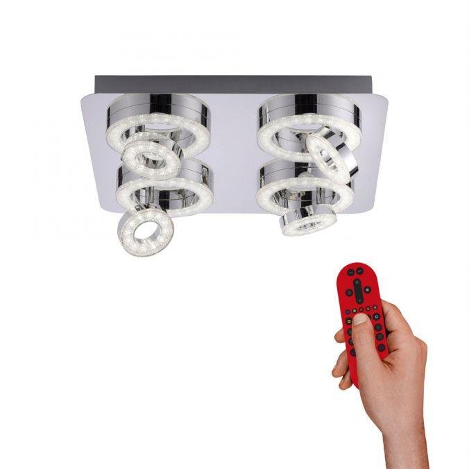 LD 14662-17 TIM LED stropní svítidlo, 8-ramenné, Smart Home, RGB+W RGB+2700-5000K MEDION - LEUCHTEN DIREKT / JUST LIGHT