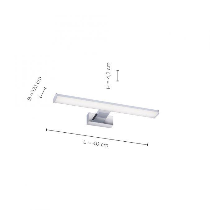 LD 11132-17 MATTIS LED nástěnné svítidlo, svítidlo k zrcadlu, chrom, L=40cm 4000K - LEUCHTEN DIREKT / JUST LIGHT (obrázek 3)