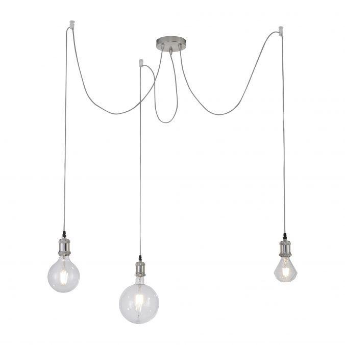 LD 13571-55 DIY Závěsné svítidlo, ocel, 3-ramenné, moderní retro - LEUCHTEN DIREKT / JUST LIGHT