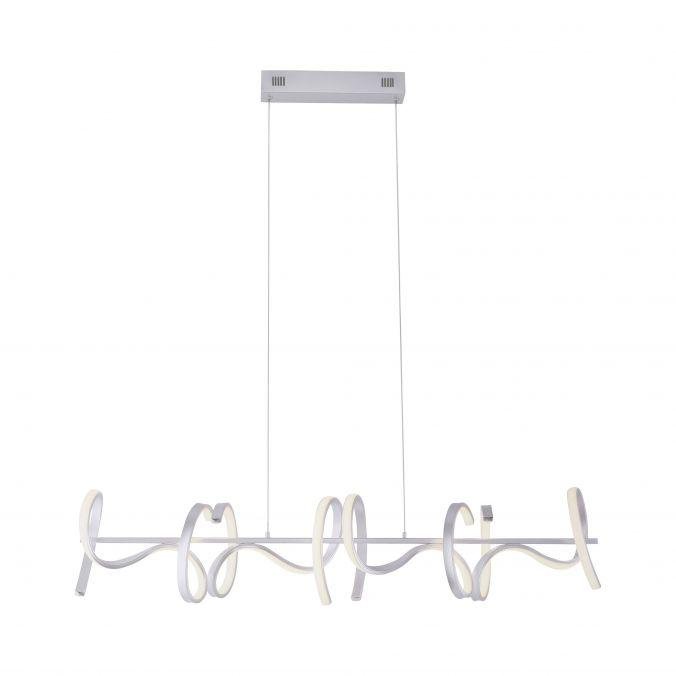 LD 19033-21 CURLS LED závěsné svítidlo, stříbrná, moderní design SimplyDim 3000K - LEUCHTEN DIREKT / JUST LIGHT